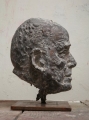 Kopf Lothar C. Poll, 2016, Bronze, Höhe 35 cm
