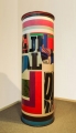 Hommage à Litfaß, 1969/70, Öl auf Holz, 230 x 75 cm
