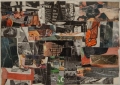 untitled (MET), 1962, newspaper collage, 25 x 35 cm 