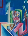 o. T., 1968, Öl auf Leinwand, 100 x 76 cm