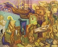 Entombment of Carmela (Carmelas Grablegung), 1963, oil on canvas, 70 x 80 cm