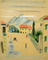 Torbole, Gardasee, o. J., Aquarell auf Papier, 30,5 x 24,5 cm
