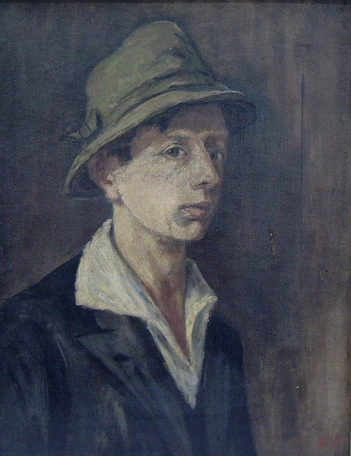 Self Portrait (Selbstbildnis), 1924, oil on canvas, 45 x 36 cm