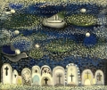 Transit to Ischia (Überfahrt nach Ischia), 1950ies, oil on canvas, 50 x 60 cm