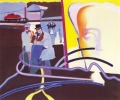 Neon Mao, 1968, Acryl auf Leinwand, 140 x 160 cm