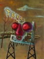 Texas, 2008, oil and resin on wood, 80 x 60 cm