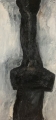Zeuge III, 1990, Öl auf Leinwand, 200 x 90 cm