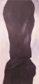 Zeuge V, 1990, Öl auf Leinwand, 200 x 90 cm