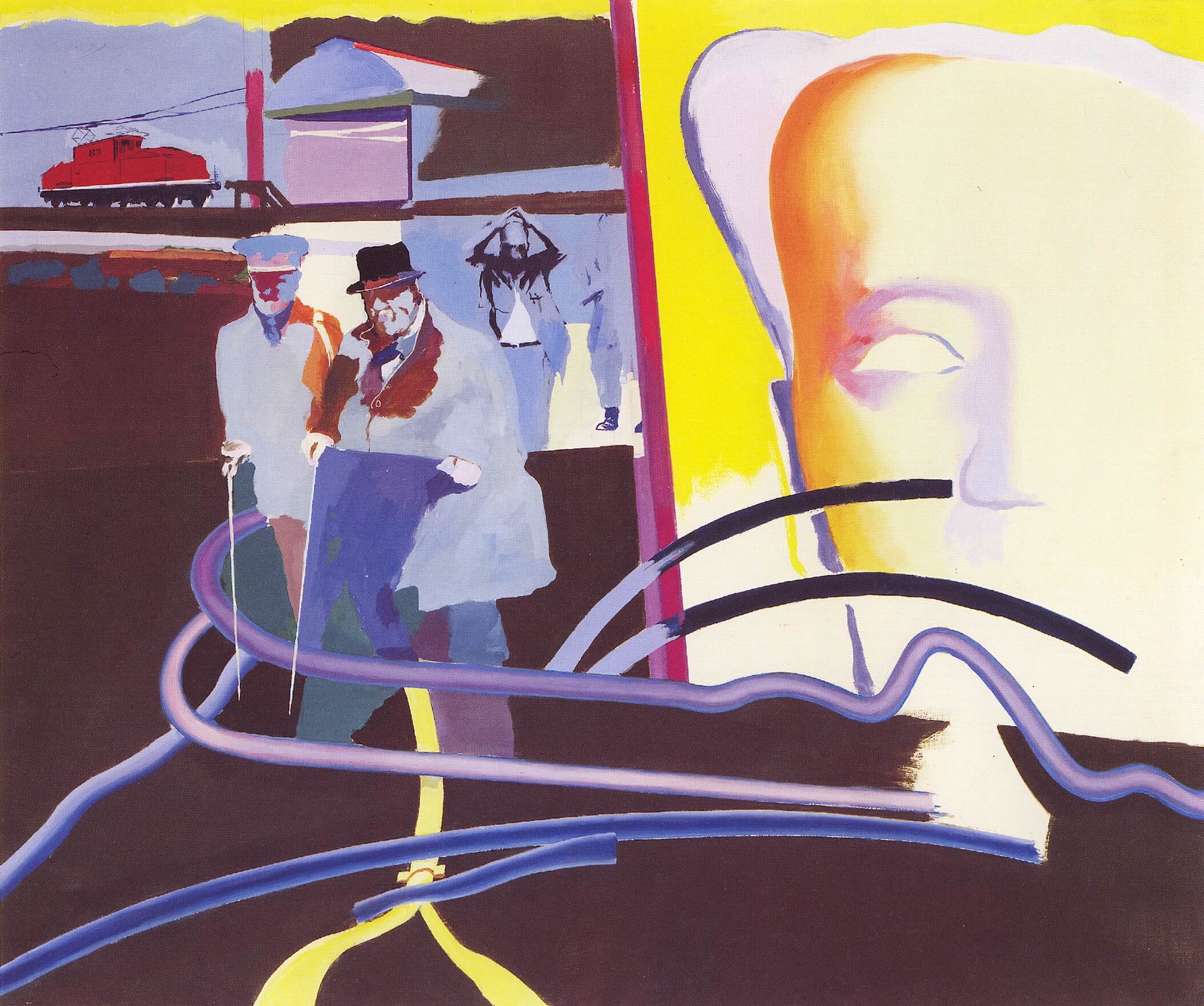 Ulrich Baehr_Neon_Mao_1968_Acryl auf Leinwand_125 x 150 cm