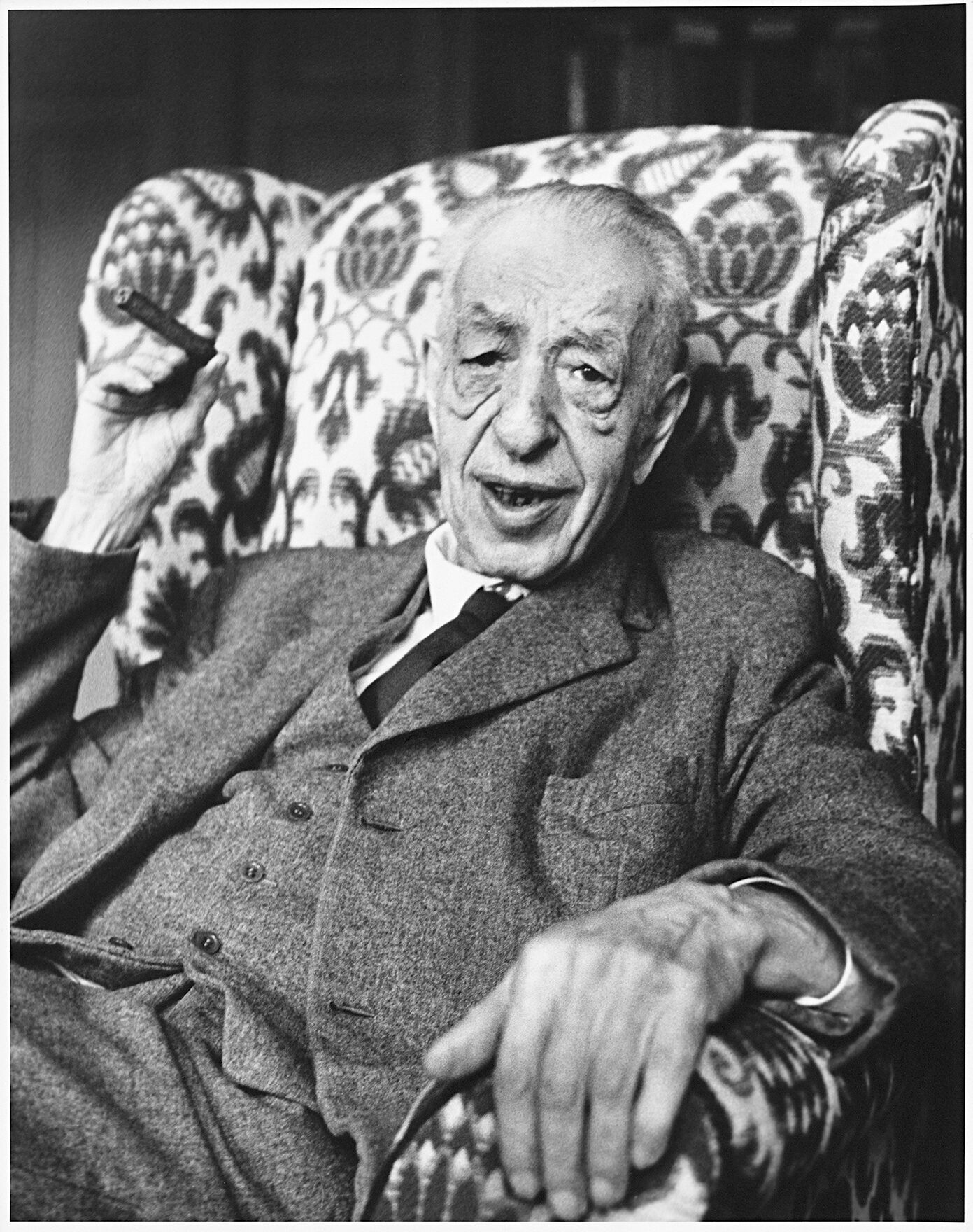 Ursula Kelm_Juergen Kuczynski_aus der Serie Berliner Gesichter_2008_s_w-Fotografie_30x21 cm