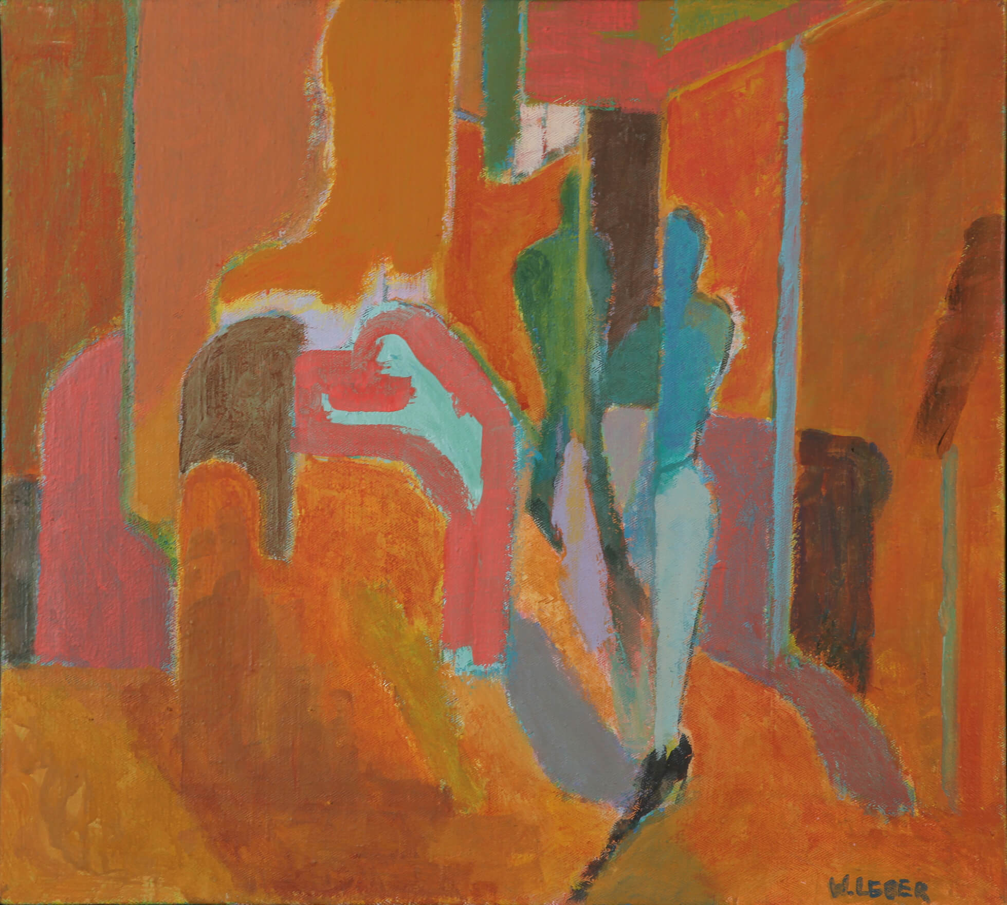 Wolfgang Leber_Erwartung, 1988_Acryl auf Leinwand_45 x 50 cm Kopie