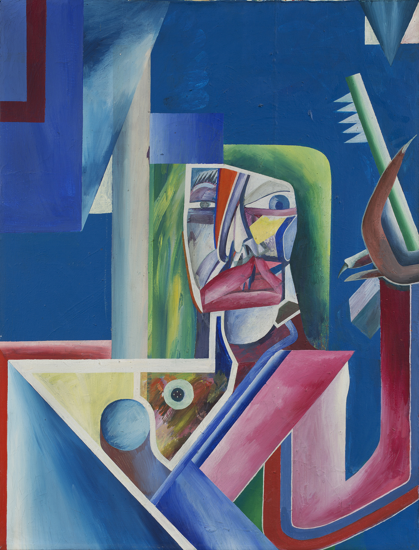 Wolfgang Petrick - o.T., um 1968, Öl auf Leinwand, 100 x 76 cm, ©Karin Bartsch