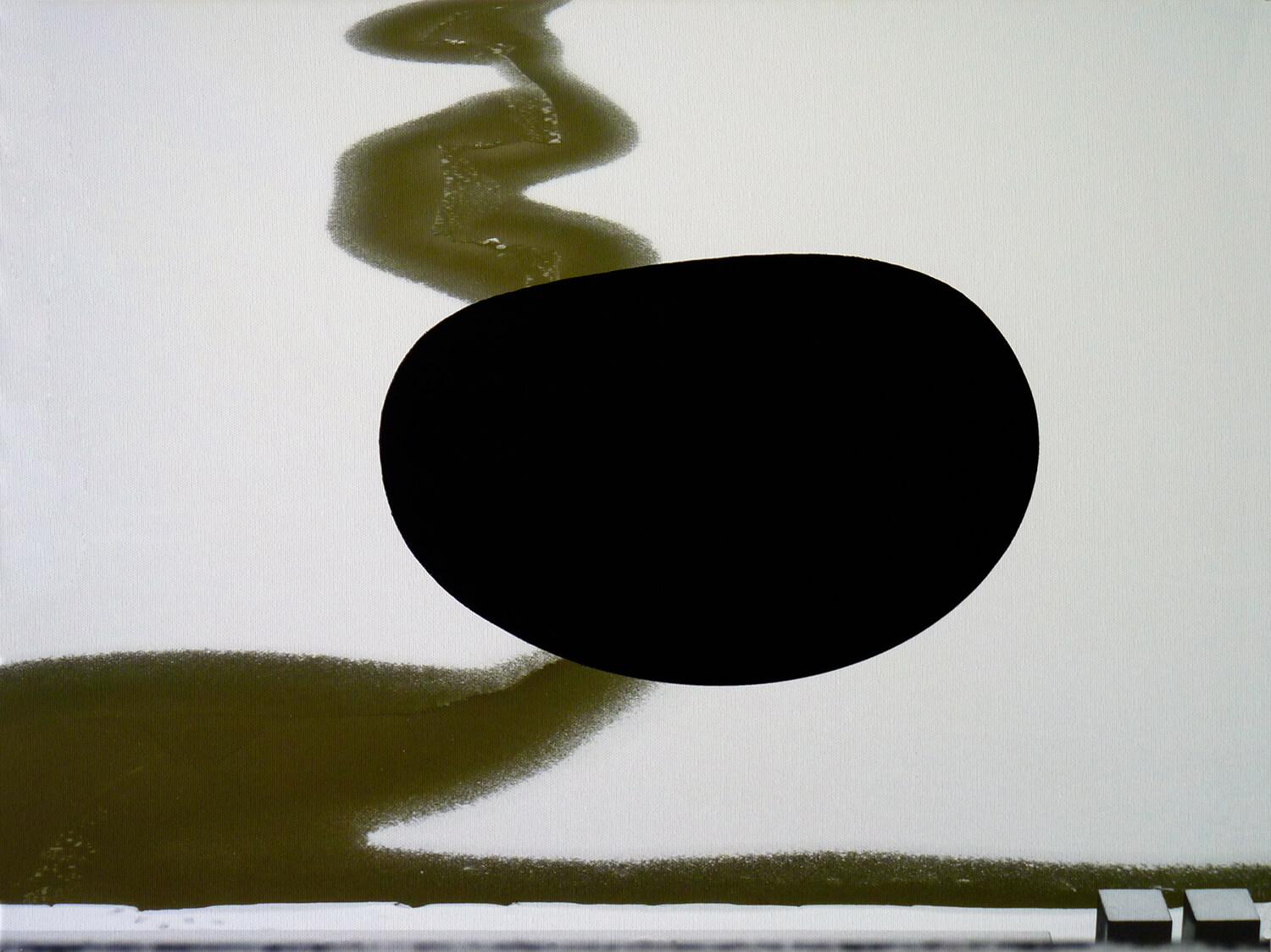 Bernd Damke, Hafen II, 2011, Inkjet, Acryl auf Leinwand, 42 x 56 cm