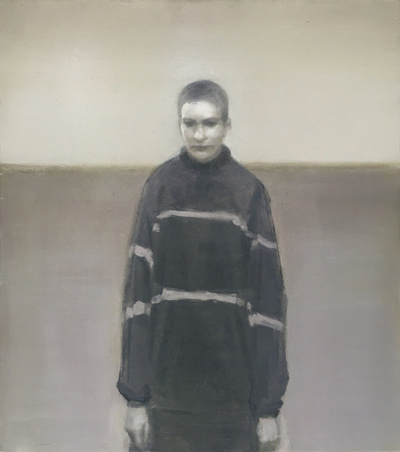 Eric Keller, Martha, 2022, Öl auf Holz, 90,3 x 80 cm
