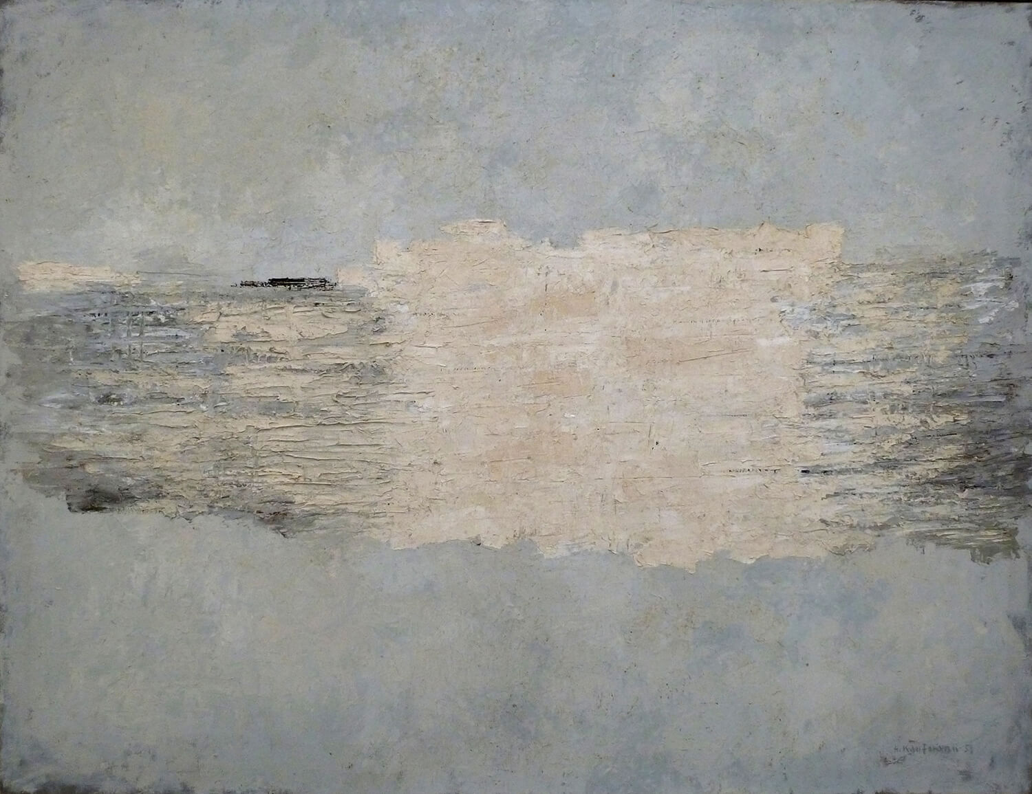 Herbert Kaufmann, Great White, 1959, oil on canvas, 100 x 130 cm