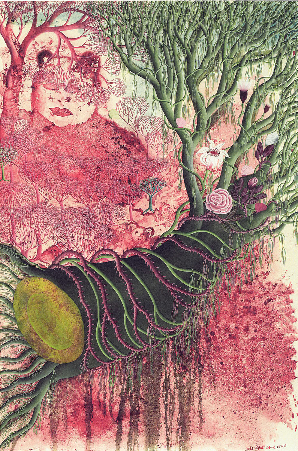 HELMA, Red zone, 2007/2008, oil on canvas, 150 x 100 cm HP_Rote Zone_2007-2008_web