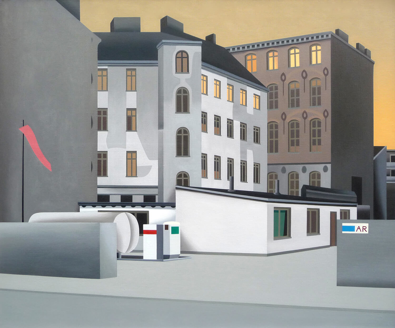 Jan Schüler, Berlin: Moritzplatz, 1978, 2018, Öl auf Leinwand, 100 x 120 cm
