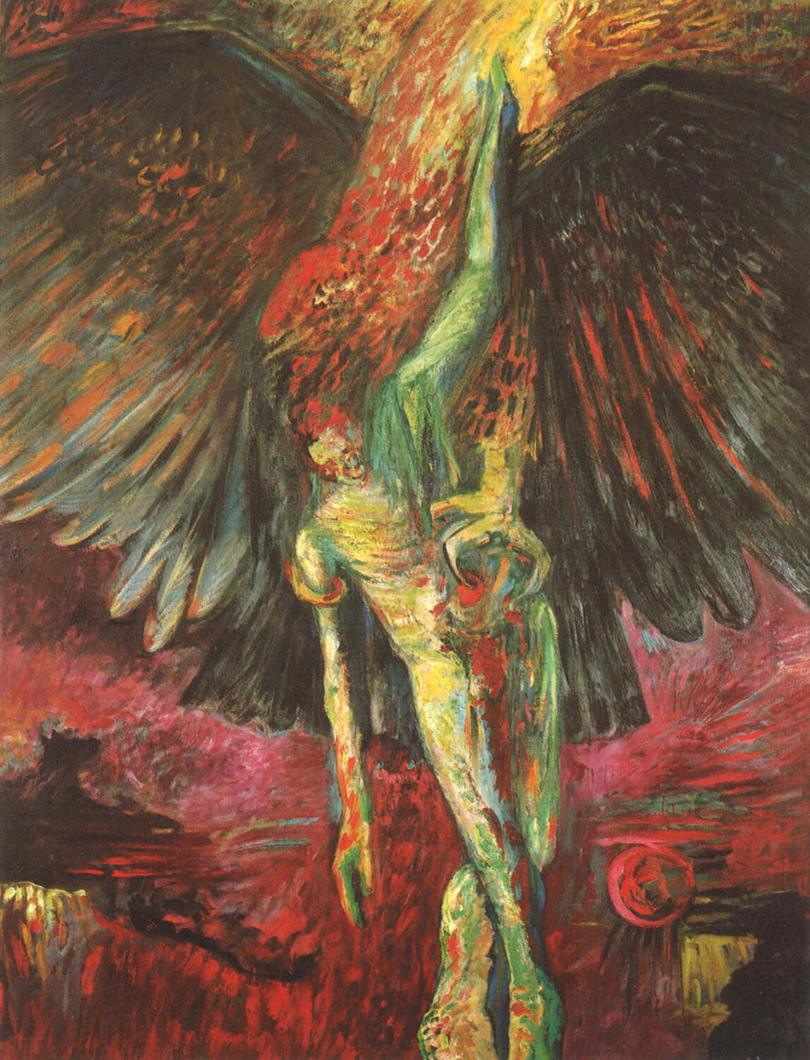 Ralf Kerbach, Ganymed, 1987, Öl auf Leinwand, 230 x 170 cm