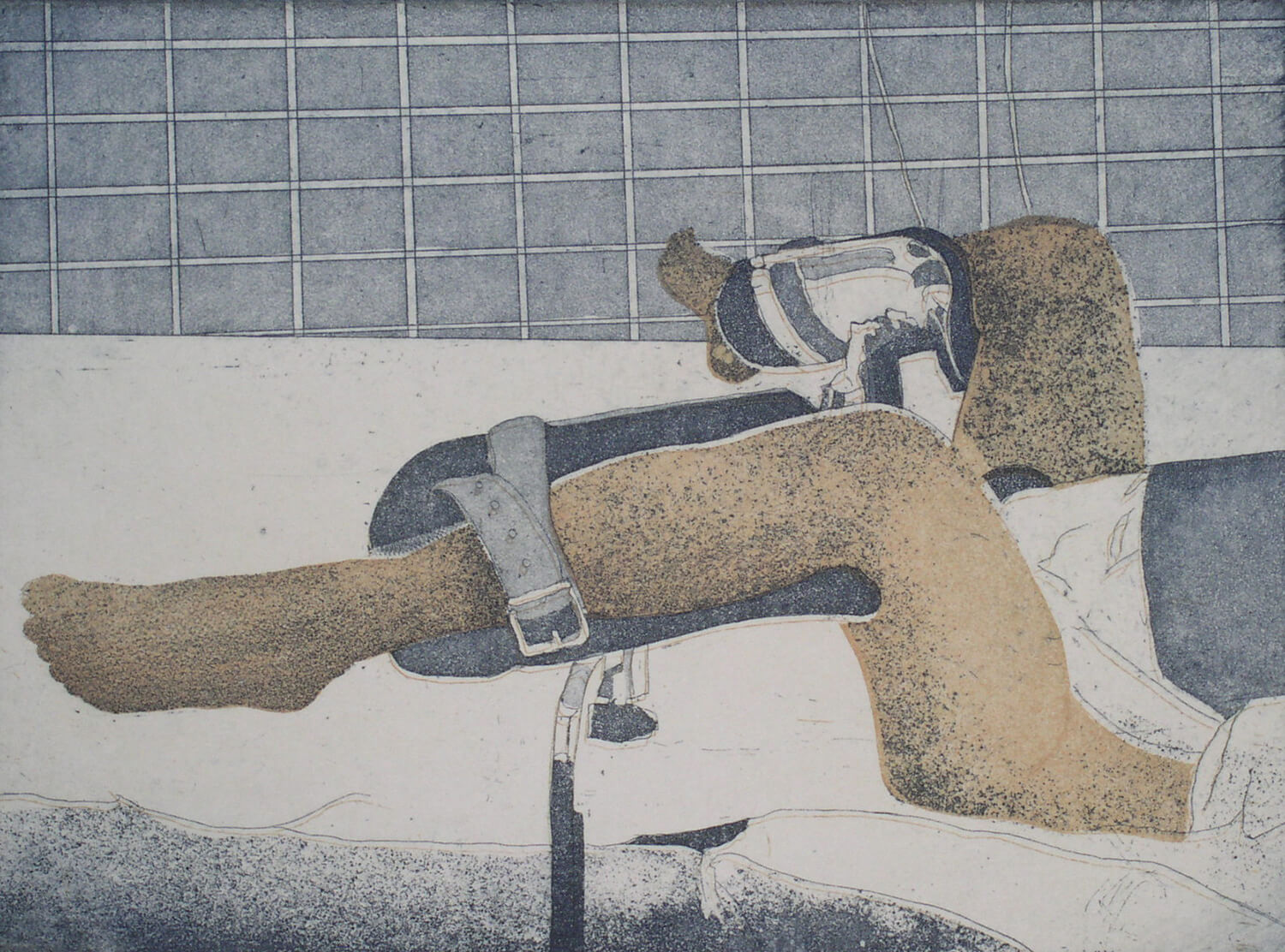 Maina-Miriam Munsky, Emanzipation, 1971, Farbradierung, Auflage: 30, Bild: 14,8 x 20 cm, Blatt: 26,2 x 27,9 cm
