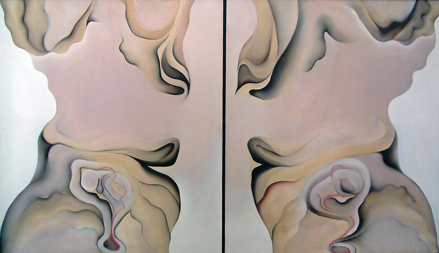 Maina-Miriam Munsky, Gravidität, 1967, Acryl auf Nessel, 105 x 183 cm
