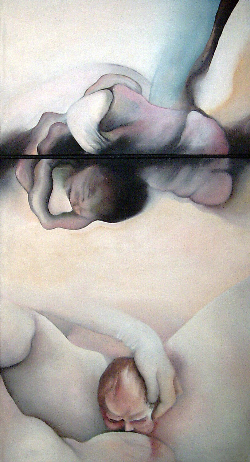 Maina-Miriam Munsky, Kind, 1968, Acryl auf Nessel, 201,5 × 110 cm