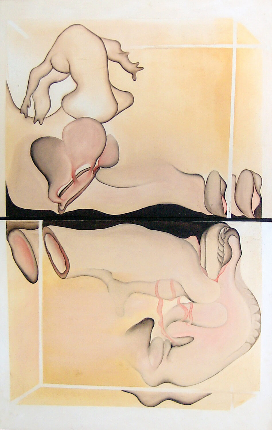 Maina-Miriam Munsky, Tube, 1967, Acryl auf Nessel, 142 x 90 cm