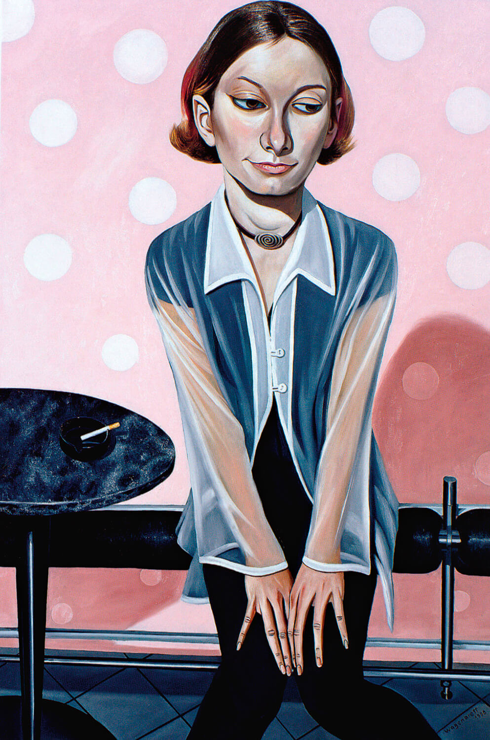 Norbert Wagenbrett, In Pink, 1998, oil on canvas, 150 x 100 cm