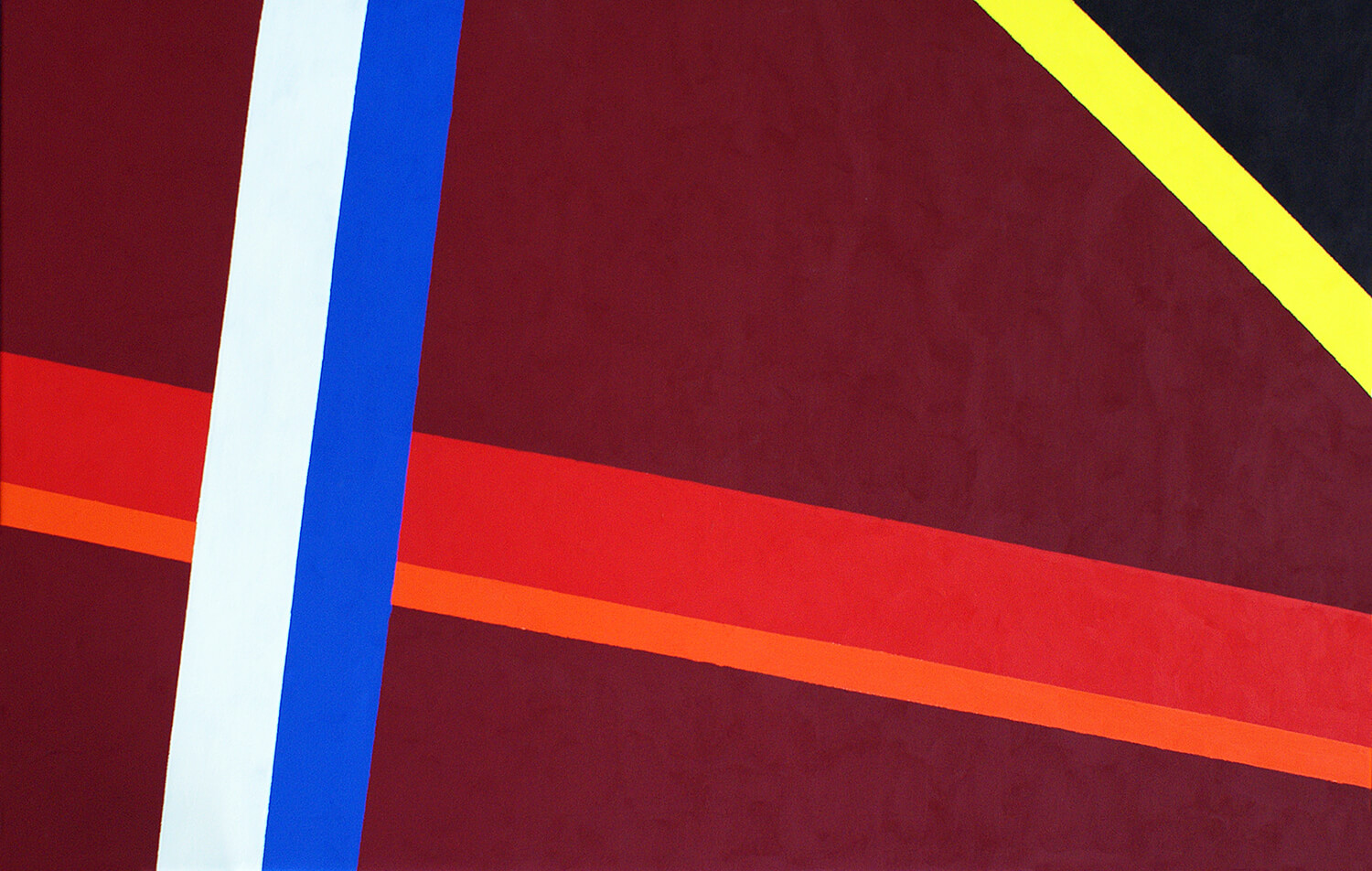 Peter Benkert, Strahlung, 2023, Acryl auf Leinwand, 91 x 143 cm