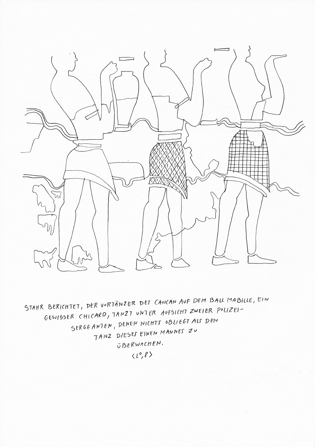 Matthias Beckmann, Passagen-Werk (49), 2019/2020, Bleistift auf Papier, 29,7 x 21 cm