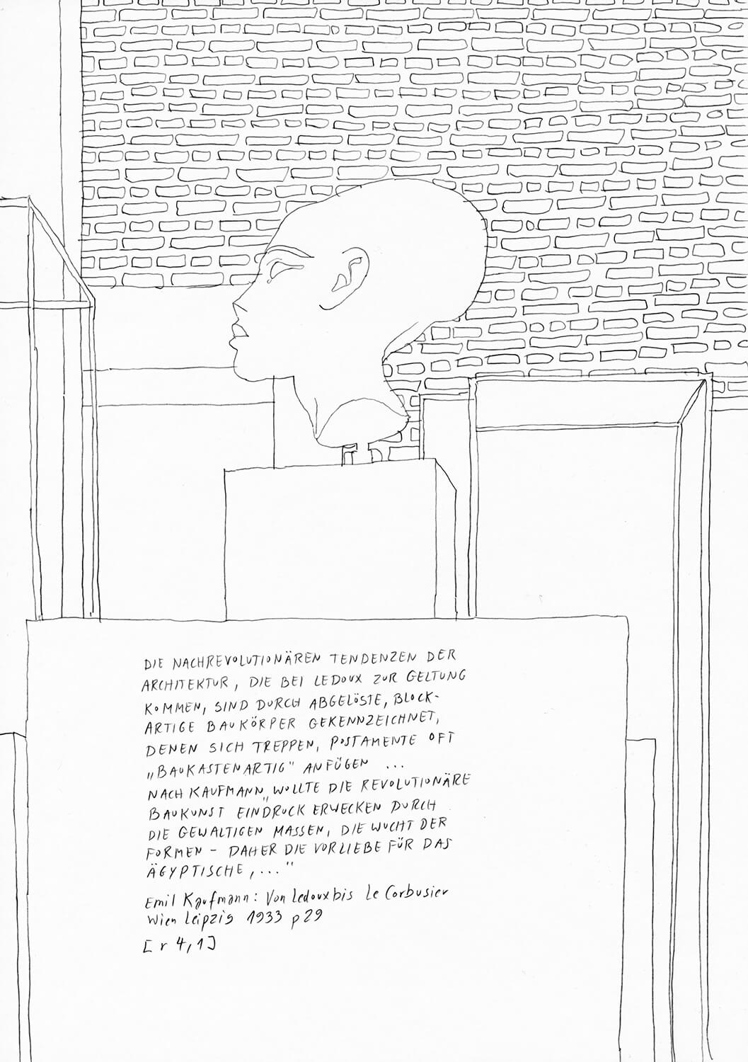 Matthias Beckmann, Passagen-Werk (60), 2019/2020, pencil on paper, 29.7 x 21 cm