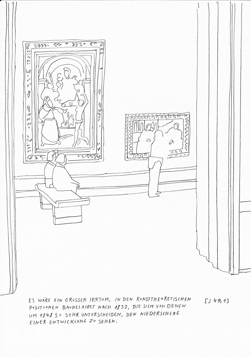 Matthias Beckmann, Passagen-Werk (84), 2019/2020, Bleistift auf Papier, 29,7 x 21 cm