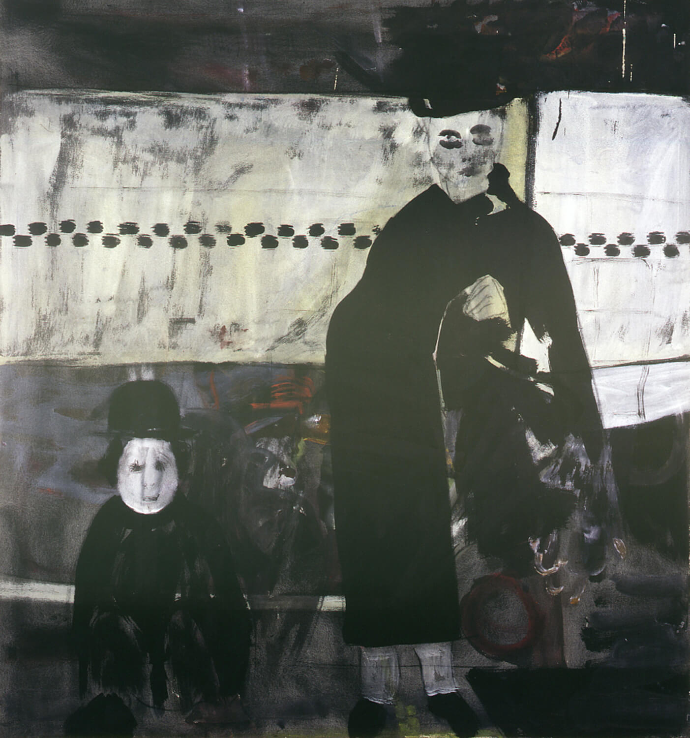 Reinhard Lange, Carnival, 1966, emulsion on untreated cotton, 160 x 150 cm