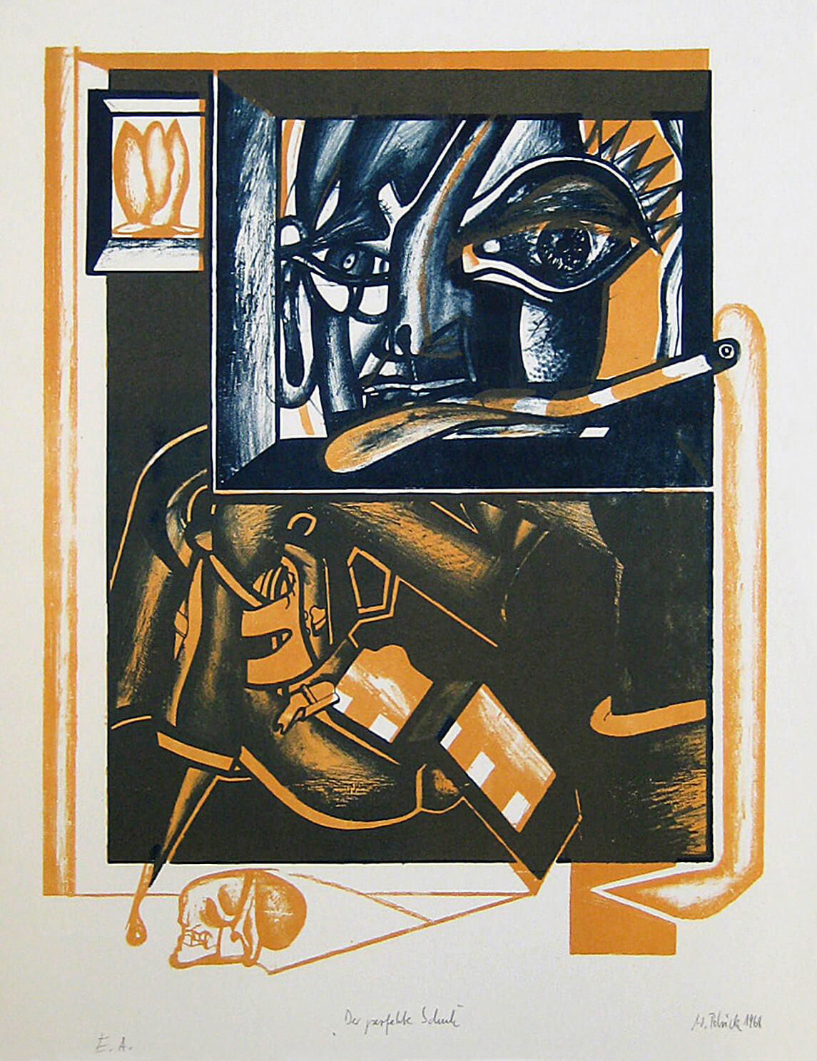 Wolfgang Petrick, Der perfekte Schuh, 1968, Lithographie, Auflage: 100, 70 x 50 cm