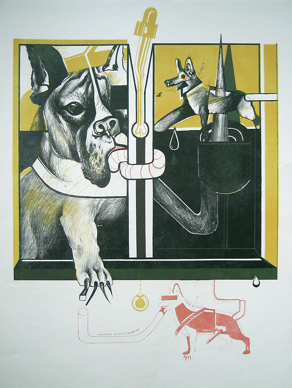 Wolfgang Petrick, o. T., 1969, Lithographie, Auflage: 30, 78,3 x 57,4 cm